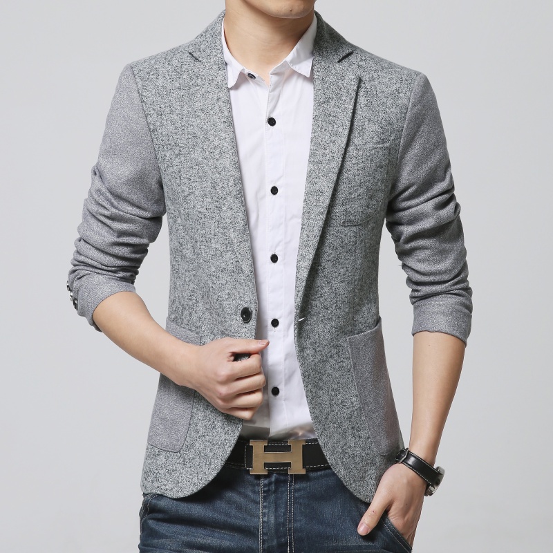 New 2015 Men Blazer Fashion Brand Patchwork Suits Jacket Men Casual Slim Business Blazer Jacket Men wedding groom Coat