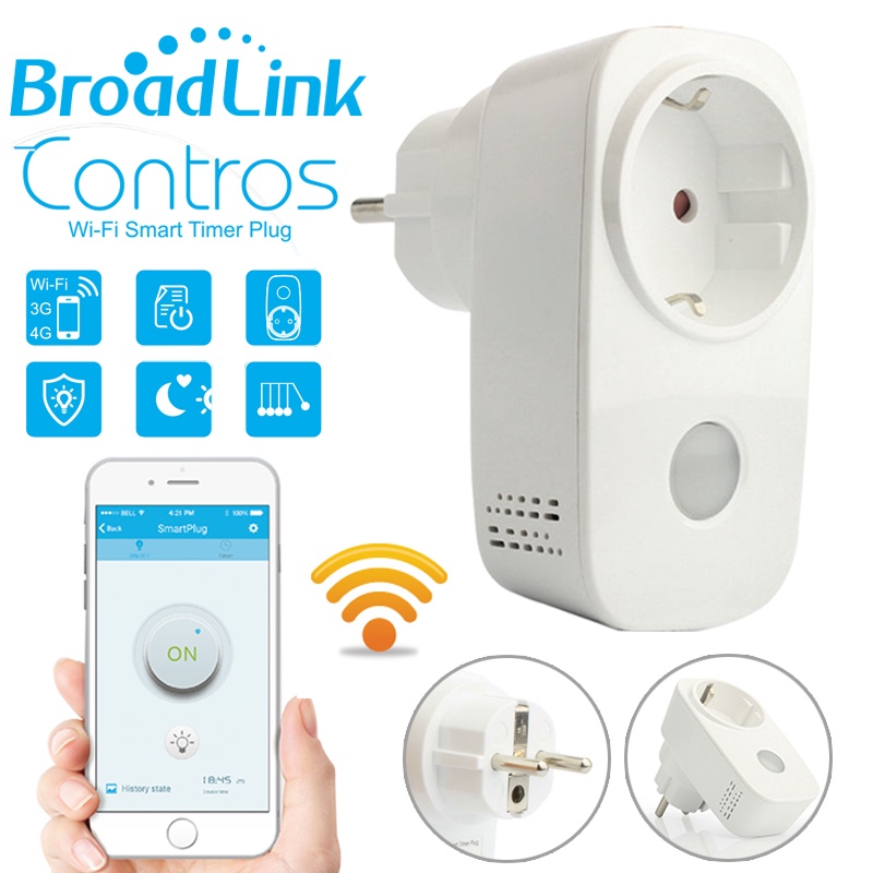 Broadlink Smart home 16A+timer EU US wifi power socket plug outlet automation smart phone Wireless Controls for ios pad Android