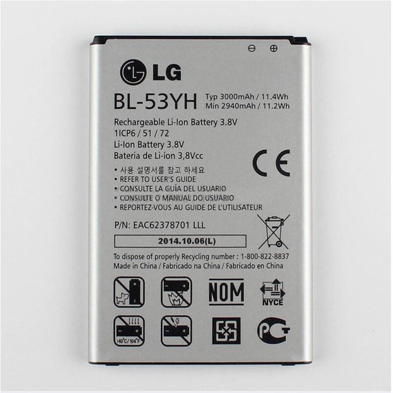 BL53YH Genuine Real Original 3000mAh Replacement Battery for LG G3 F400 F460 D858 D830 VS985 LG G3 Original Battery