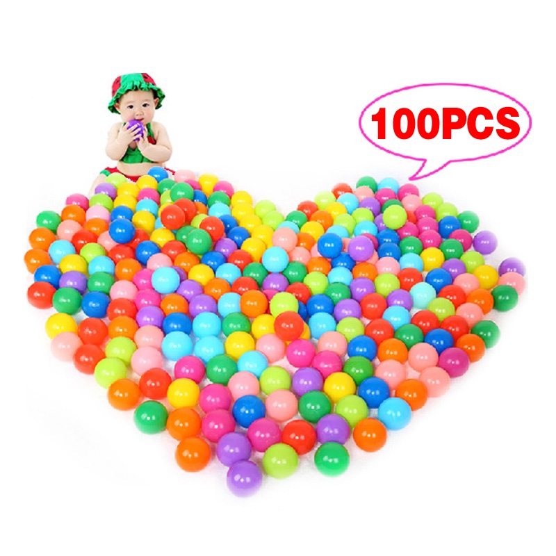 100pcs Colorful Ball Soft Plastic Ocean Ball Funny Baby Kid Swim Pit Toy Water Pool Ocean Wave Ball