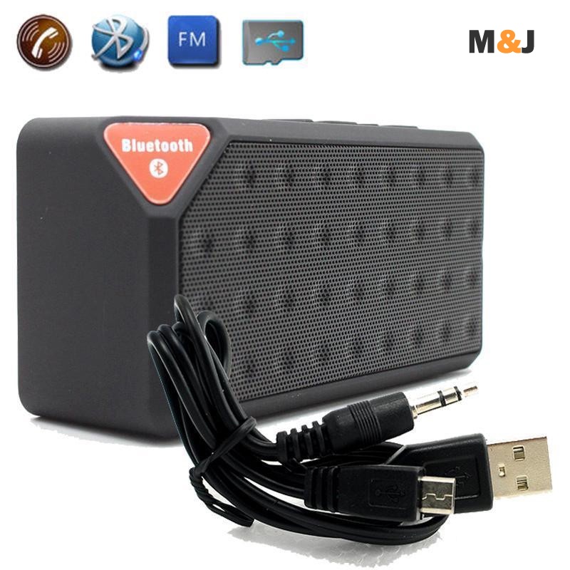 MINI Bluetooth Speaker X3 Jambox Style TF USB FM Wireless Portable Music Sound Box Subwoofer Loudspeakers with Mic caixa de som