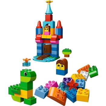 duplos gaint tower xxl 200pcs large particles building block set Classic Large Creative Brick christmas kids gift 10557