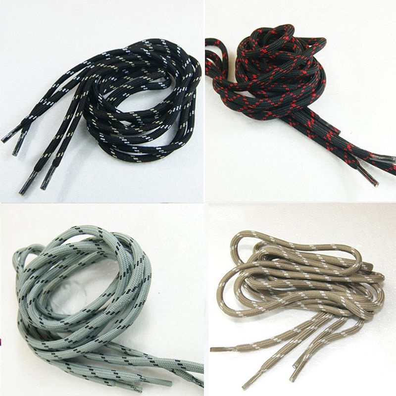 1 Pair Design Practical Strong 140cm Long Round Shoelace Mountain Climbing Shoestring