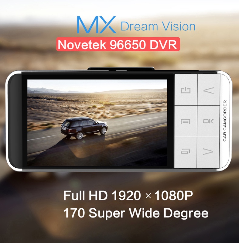 Anytek AT66 Car Camera Novatek 96650 WDR Video Recorder 1920x1080 DVR G-sensor Registrator Mini Camcorder External GPS Tracker