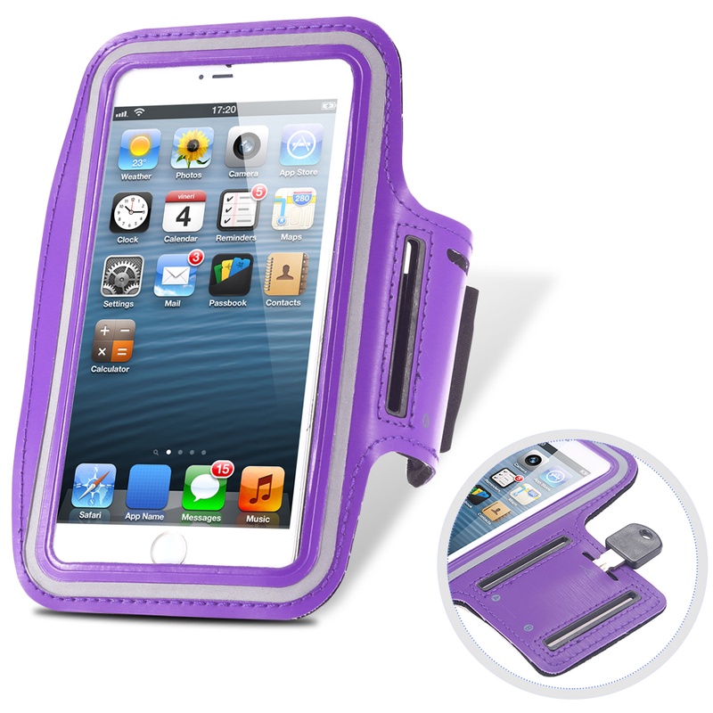 For iPhone 6 6s Plus New GYM Workout Sport Arm Band Leather Cover For Apple iPhone6 6s Plus 5.5 Fashion Run Riding Support Case