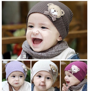 Lovely Cute Infant kids baby Beanies Hat cap for boys girls solid color soft hat thick baby cold cap super pocket hat