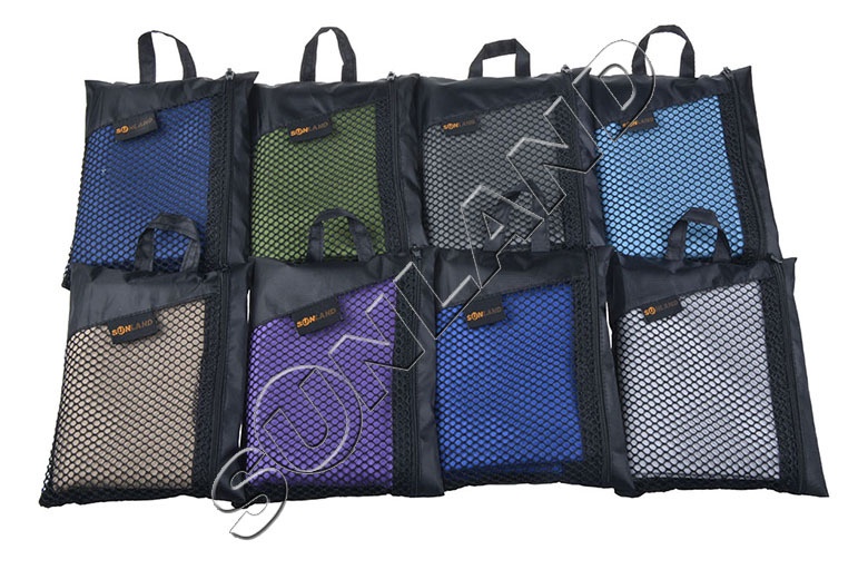 61cmx122cm Sunland Microfiber Fast Drying Compact Travel Sports Camping Swim Hand Face Beach Bath body Towel with Carrying Bag