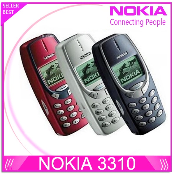 Refurbished original Nokia 3310 cheap phone unlocked GSM 900/1800 with russian menu multi languages 1 year warranty