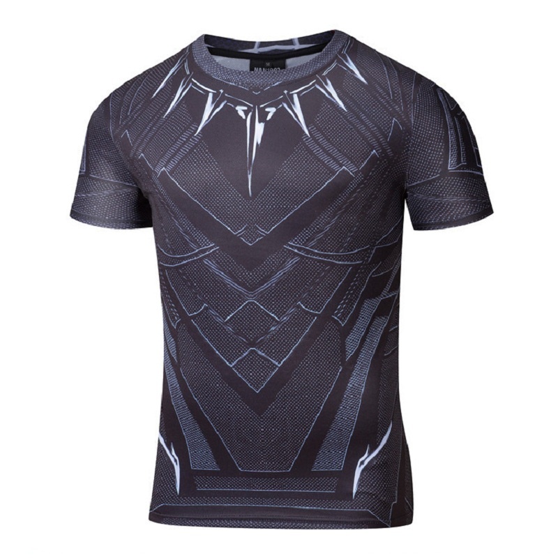 Men's Clothing Quick-Drying Fitness Shirt/3D Print Joker/Batman /Spider Man/Captain America/Black Panther T shirt,tshirt homme