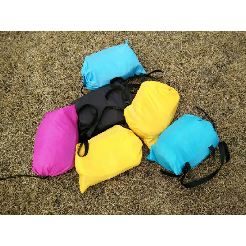 Fast Inflatable Lounger Air Sofa Camping Sofa  Banana Sleeping Bag Beach Nylon Fabric Sleeping Bag Bed Lazy Bag outdoor Laybag