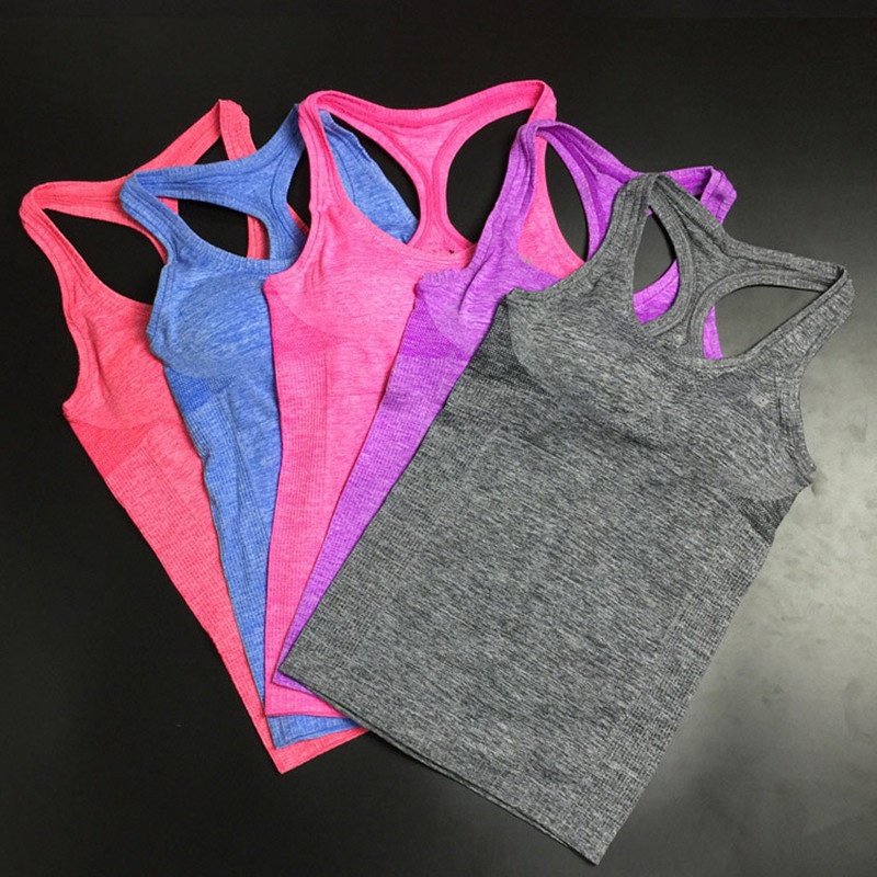 Women'S Yoga Shirts Running Elastic Breathable Gym Fitness Comfortable Vest Ladies Vest Double Movement No Rims Yoga Tank Top