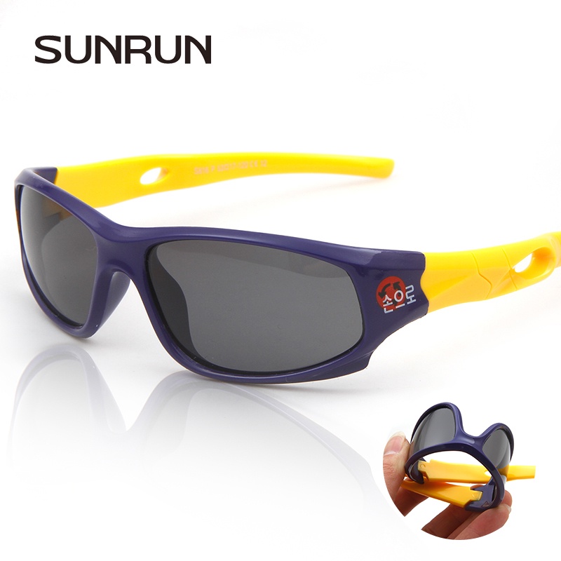 SUNRUN Children's Polarized Sunglasses Baby Child Care UV Glasses Security TR90 frame Brand Goggles Sun Glasses For Kids S816