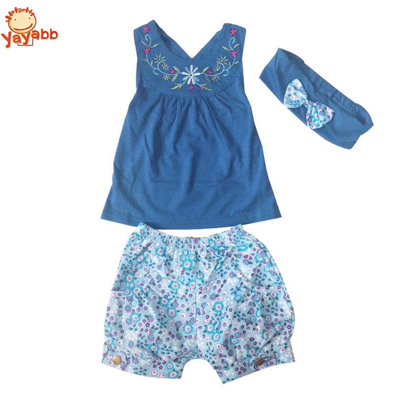 2016 Fashion Newborn Baby Girl Clothes Baby Romper Set Newborn Set (Sleeve Romper+Headband+Pants) Bebes Roupas Infantis Menino