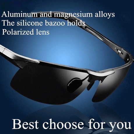 Male male sunglasses polarized sunglasses Men sunglasses sports aluminum magnesium sun glasses