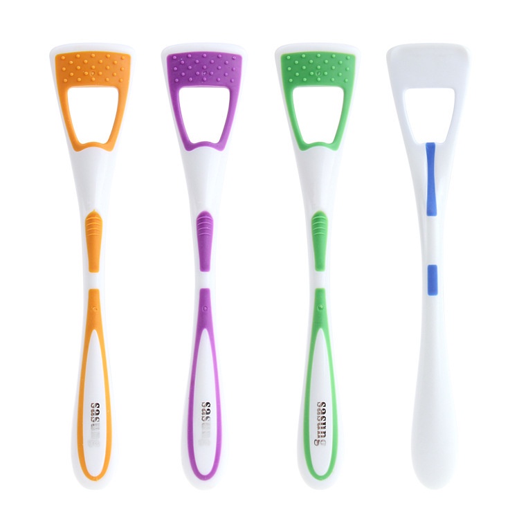 1pcs Soft Plastic Oral Dental Care Clean Away Bad Breath Tongue Cleaner Health Beauty Tool