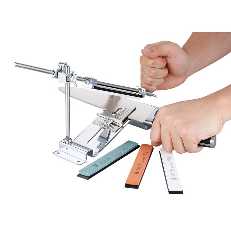 Knife sharpener,RUIXIN PRO III Knife Sharpener Professional Kitchen Sharpening System Fix-angle With 4 Stone III