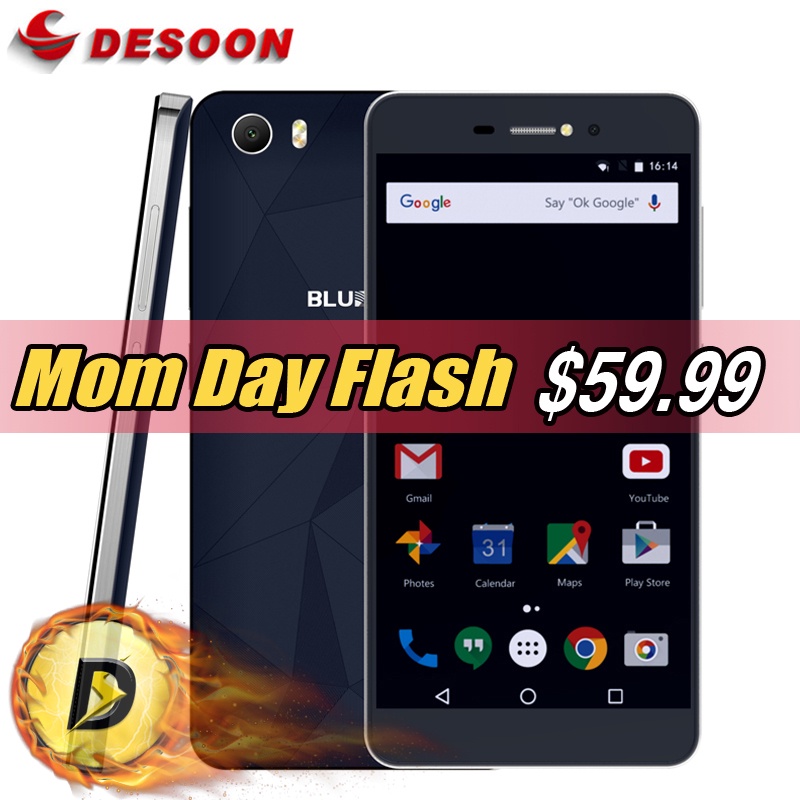 2016 BLUBOO Picasso 3G WCDMA Mobile Phone Android 5.1 HD 5.0