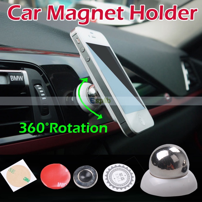 360 Rotation Car Universal Magnetic Mount Windscreen Phone Holder For iPhone 5 5S for Samsung Galaxy S3 4 5 6 for iPhone 6 5 5S