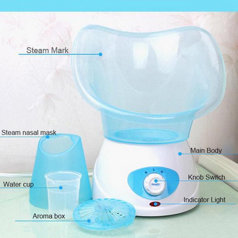 2016 New Arrival Thermal Facial Sauna Spa Sprayer Skin Renewal Refresh Mist Warm Steam Travel Face Steamer With EU Plug