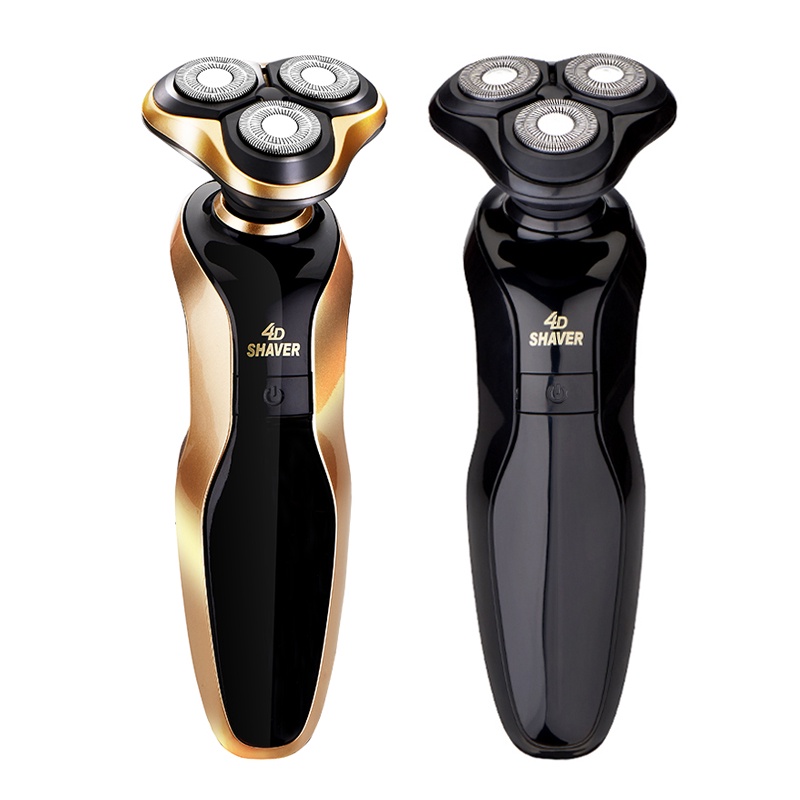 4D Rechargable Electric Shaver Floating Rotation Three Beard Water Wash Multi-Function Men's Razor