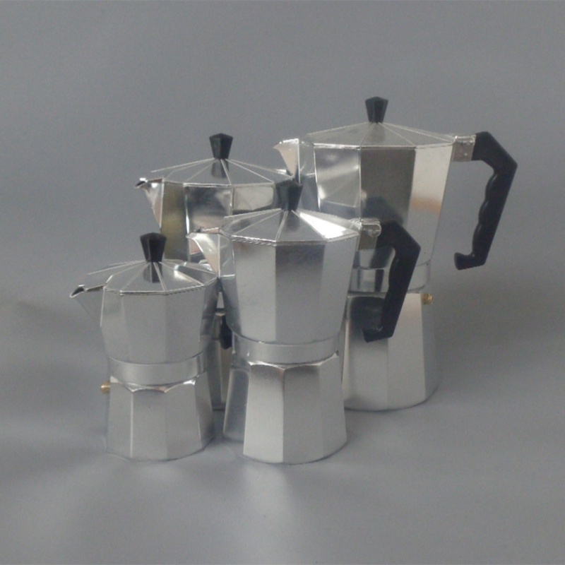Aluminum Moka Espresso Latte Percolator Stove Top Coffee Maker Pot