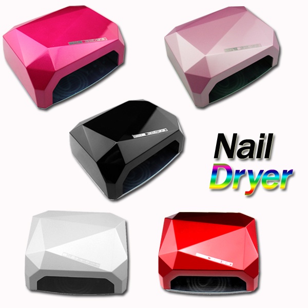 36W CCFL Nail Dryer Diamond Shaped Best Curing LED Lamp Nail Art Light Care Machine for UV Gel Nail Polish EU/US Plug