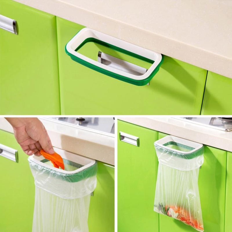 Good Sale Hanging Kitchen Cabinet Door Trash Rack Style Storage Garbage Bags Dec 3
