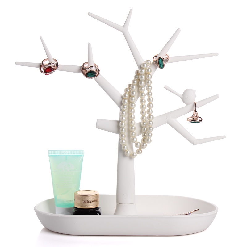 2015 new multifunctional tree branch shape White color jewelry display earring bracelet necklace ring display stand