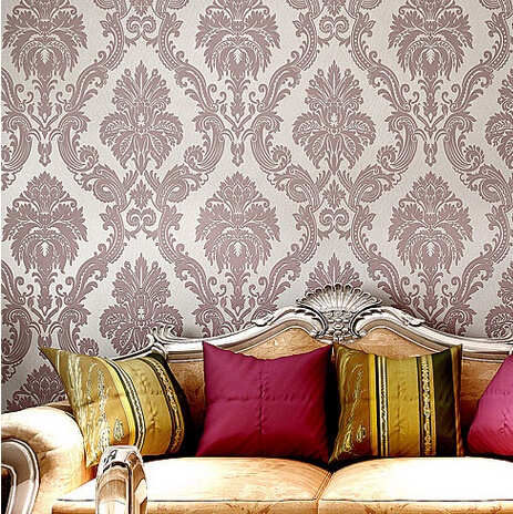 3 Color modern background wall wallpaper non-woven gliter damask wall paper for living room bedroom papel de parede tapete R315