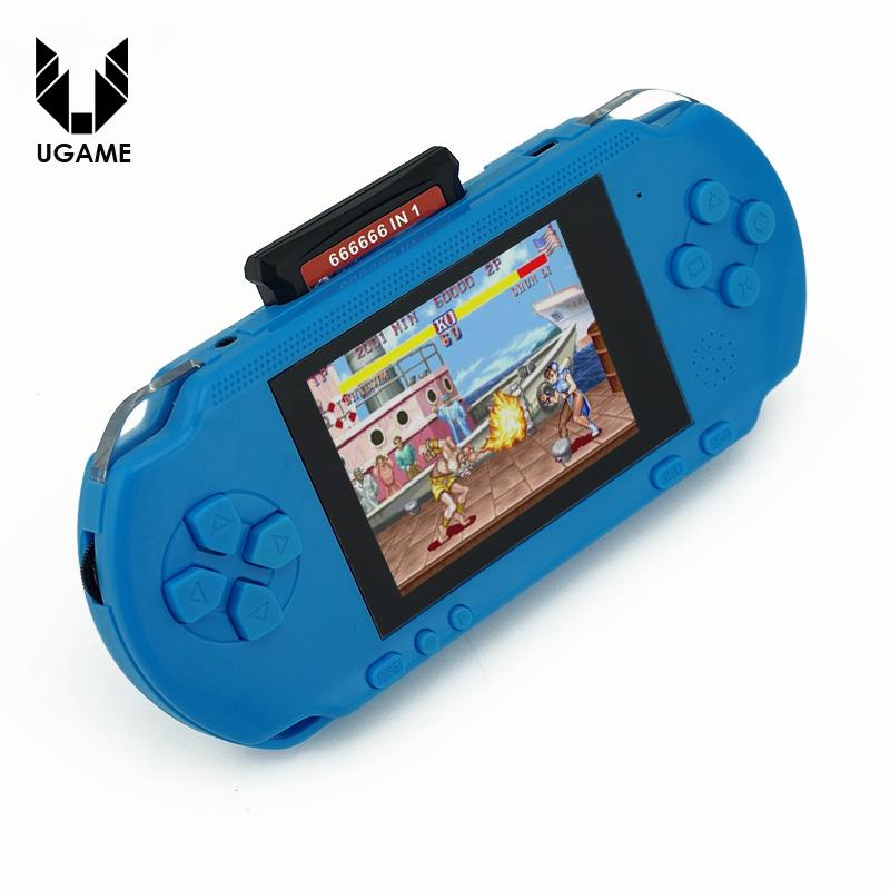 3 Inch 16 Bit PXP3 Slim Station Video Games Player Handheld Game +Free Game Card Console built-in 999999 Classic Games New 2016