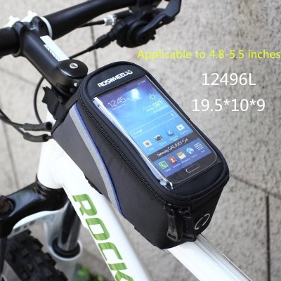 12496L Suitable for 5.5-inch screen Bike Bicycle Phone Case Frame Cycling Front Tube Bag For Samsung Galaxy Note Blue/Red/Green