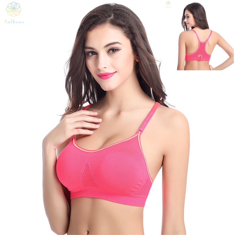 2016 Women Super Elasticity Lemon Green/Red/Pink Sports Bra Fitness Gym Yoga Running Full Cup Sleep Brassiere Chest Support