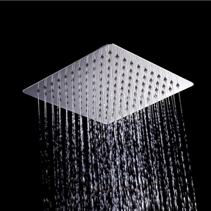 Freeshipping  8 inch 10 Inch 12 inch 16 inch bathroom rain shower head Stainless Steel rain shower head without shower arm