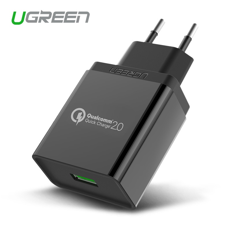 Ugreen QC 2.0 5V2A 9V2A 12V1.5A USB Fast Wall Charger with Qualcomm Certificated Quick Charger for Samsung S6 S6 Edge for Xiaomi