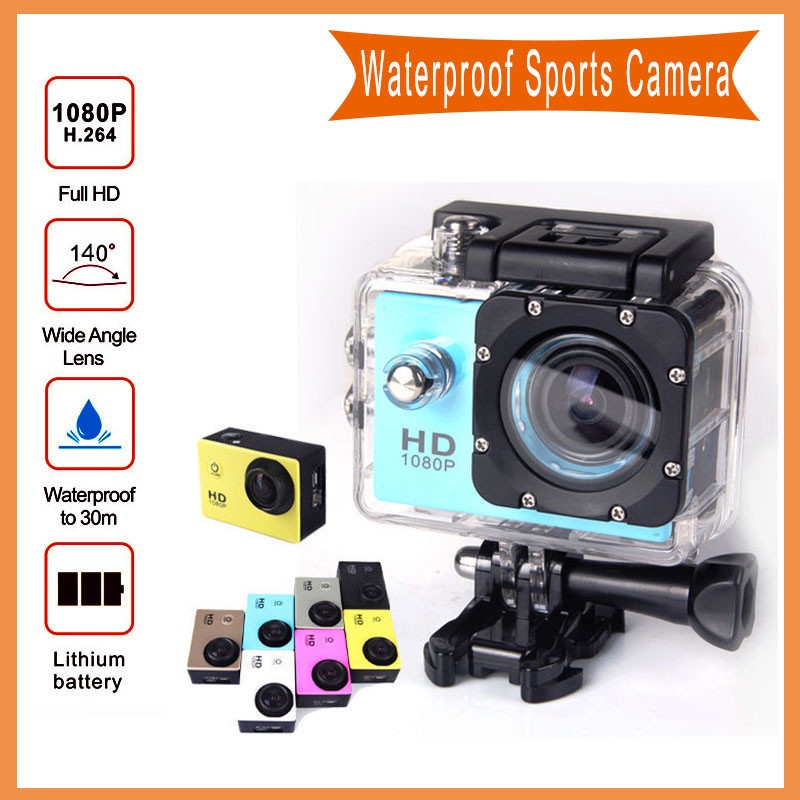 Original sport style digital camera SJ4000 profissional underwater Waterproof camera 1080P RICH 120' Wide Angle A9 Hot sale
