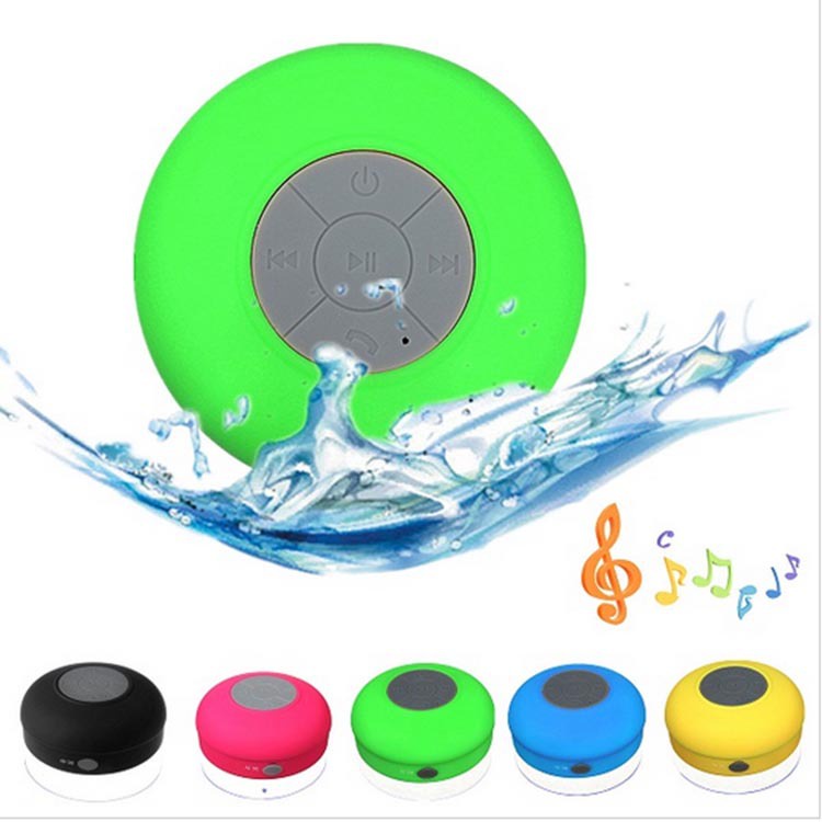 Portable Subwoofer Shower Waterproof Wireless Bluetooth Speaker Car Handsfree Receive Call Music Suction Phone Mic For iPhone