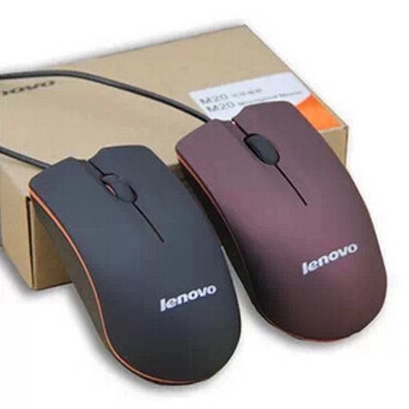 Lenovo M20 Wired Mouse USB 2.0 Pro Gaming Mouse Optical Mice For Computer PC High Quality