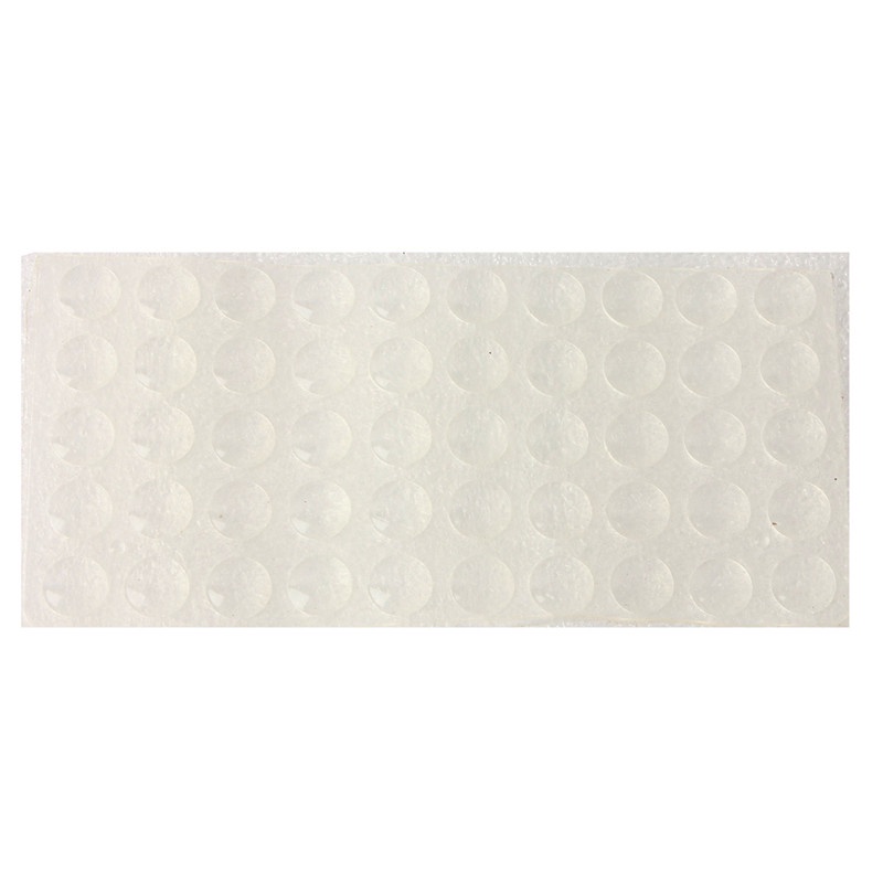 50 x Dome Shape Desk Table Drawer Safely Security Anti Crash Self Adhesive Rubber/Polyurethane Feet High Clear
