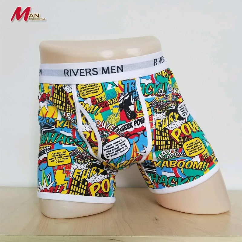 Men Underwear Boxers Underpants Sexy Print Pants For Men Cuecas Boxer Shorts Modal Cotton Mens Underwear Patterns Plus Size