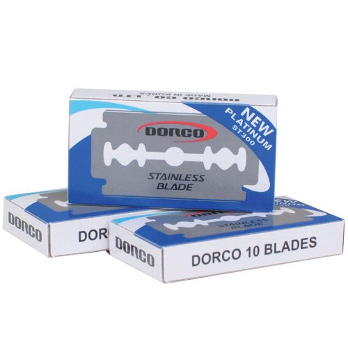 100PCS ST300 Stainless Steel Shaver Blade For Men Double Edge Blade Dorco Razor Blades free shipping