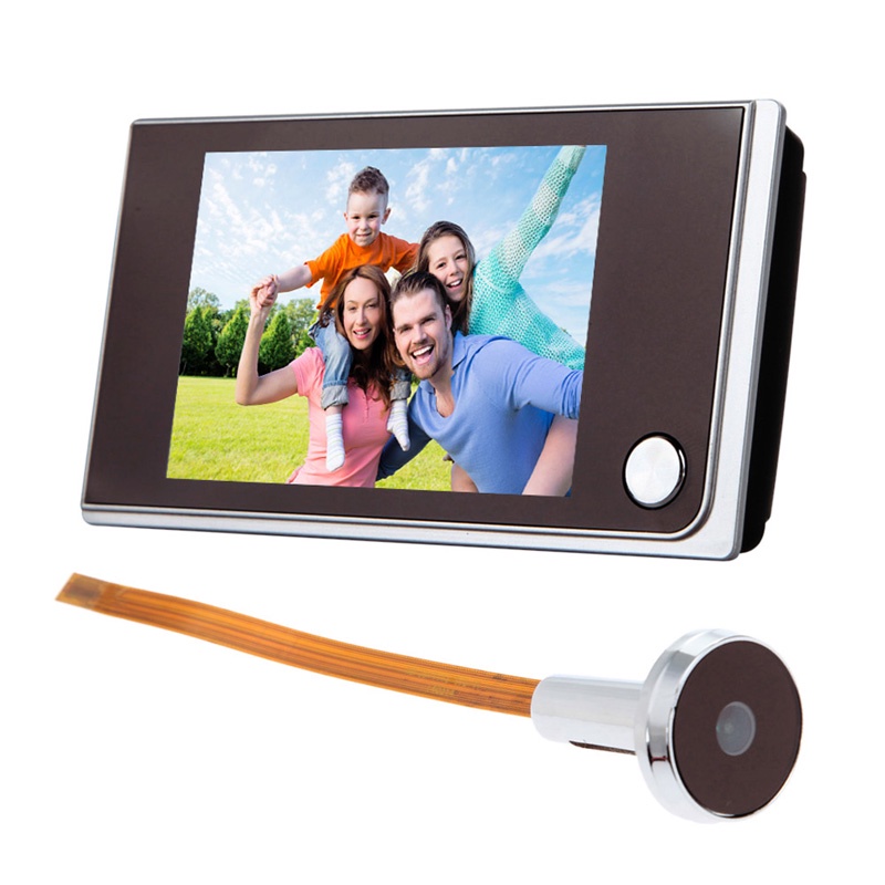 2016 3.5 inch LCD Touch Screen Door Viewer 120 Degree Digital Doorbell Peephole Viewer Door Eye Doorbell Color IR  Door Camera