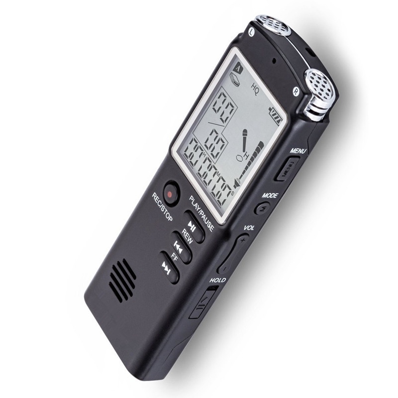 8GB High-Quality Digital Audio Voice Recorder a key lock screen Telephone Recording Real Time Display with  MP3 Player