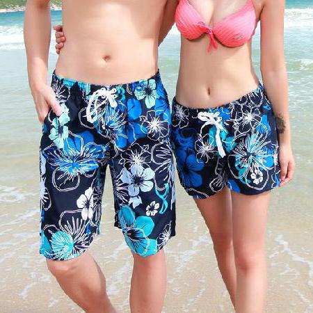 New 2015 A Shorts Men Beach Shorts Flower Plaid Stripe Star Many styles Couple Swimming Surf Swimsuit Sport Wear