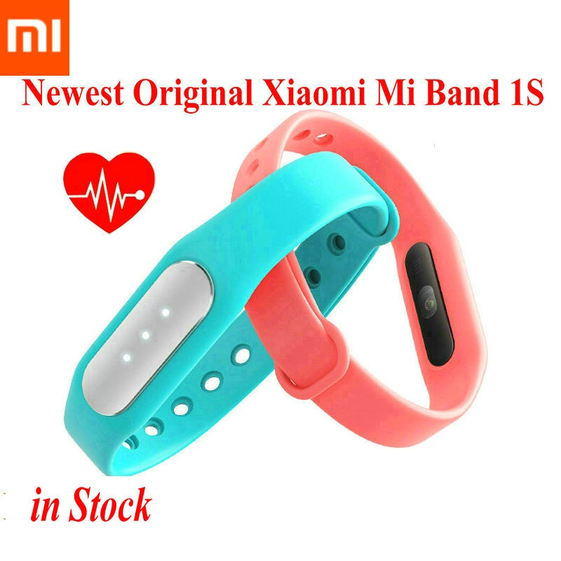 Original Xiaomi Mi Band 1S Heart Rate Monitor Smart Wristband Miband Bracelet For Android 4.4 iOS 7.0 Passometer Fitness Tracker
