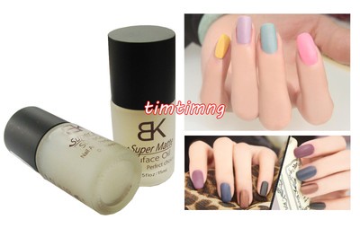 Nail Art Polish Magic Oil Colour Supper Matte Dull Effect Finisher Top Coat 15ml