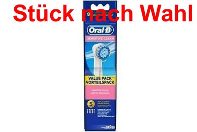 Spazzola Testina Ricambio Originale Braun Oral B Oralb Sensitive Clean NUOVO OVP