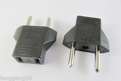 Travel Charger Wall AC Power Plug Adapter Converter US USA to EU Europe EURO New