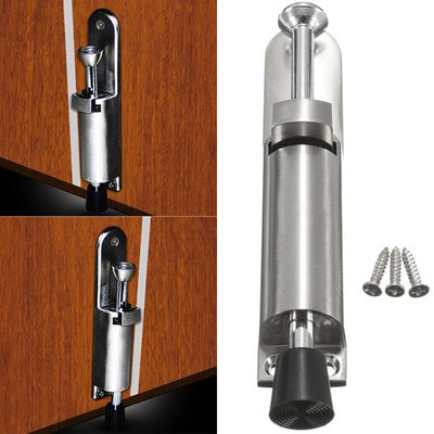Stainless Steel Telescopic Door Stopper Spring Loaded Step-On Door Holder Luxury