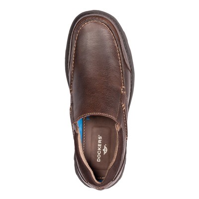 Dockers Men’s Keenland Genuine Leather Slip-on Casual Loafer Shoe Whiskey