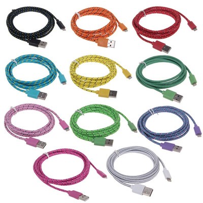 8Pin To USB Charger Sync Data Cable For iPhone 5 5S 5c ipod 1M/2M/3M Braided